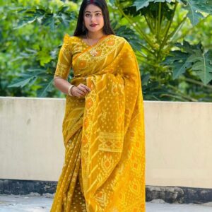 Virul Jamdani Saree with Blouse Piece | ভিরুল জামদানি শাড়ি ব্লাউজ পিসসহ