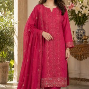 Cotton Unstitched Three Piece |কটন আনস্টিচড থ্রি পিস