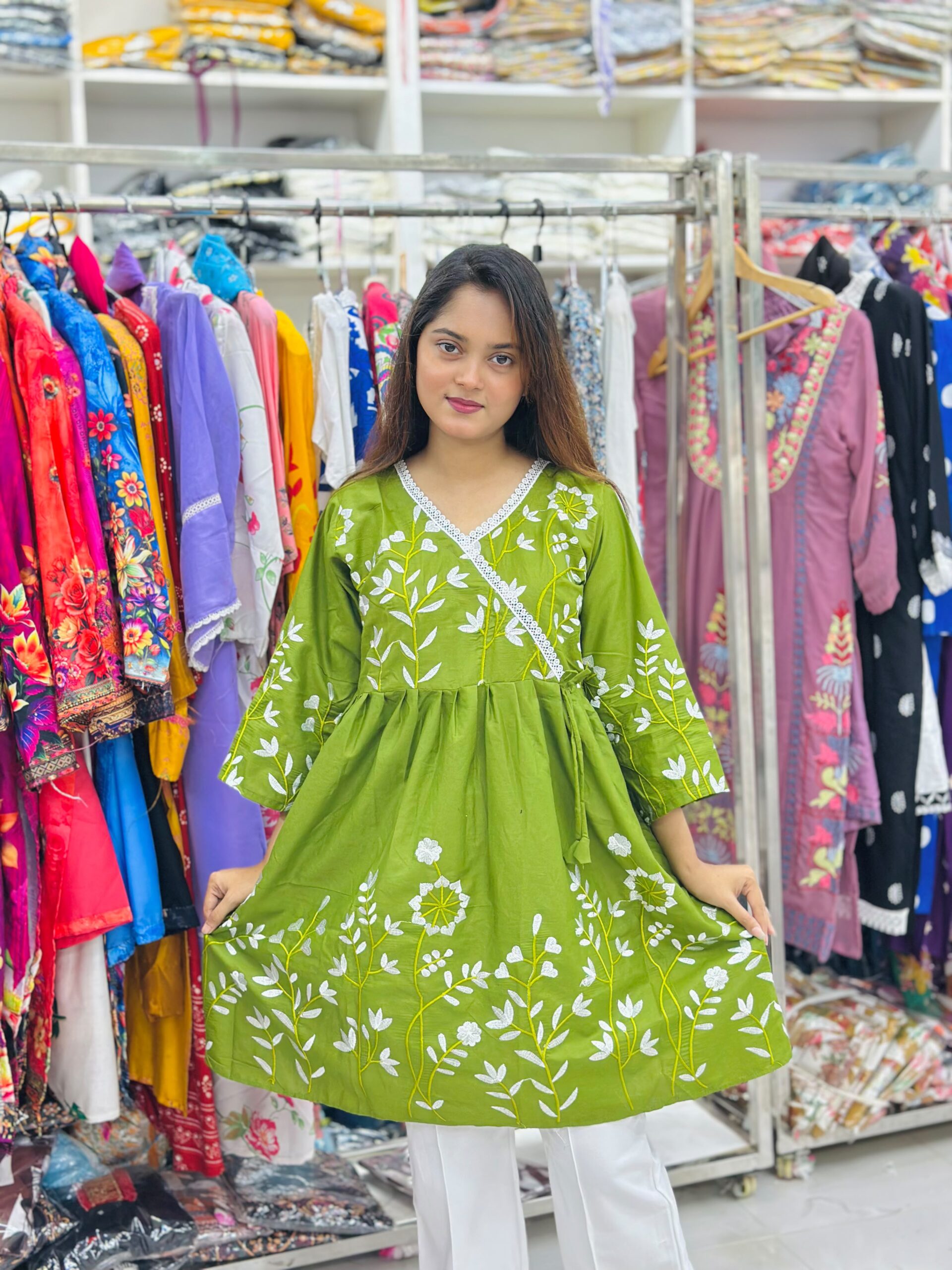 Unique Embroidered One Piece Tops | ইউনিক এমব্রয়ডারি ওয়ান পিস টপস - Image 8