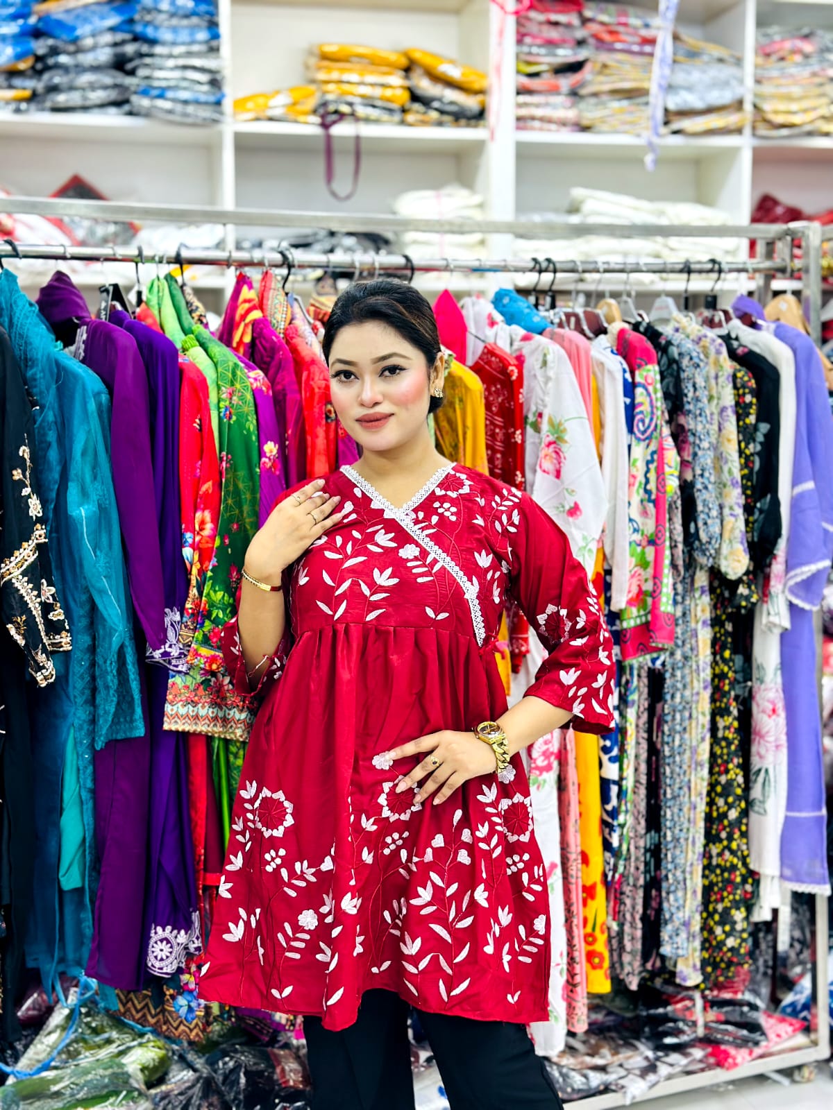 Unique Embroidered One Piece Tops | ইউনিক এমব্রয়ডারি ওয়ান পিস টপস - Image 7