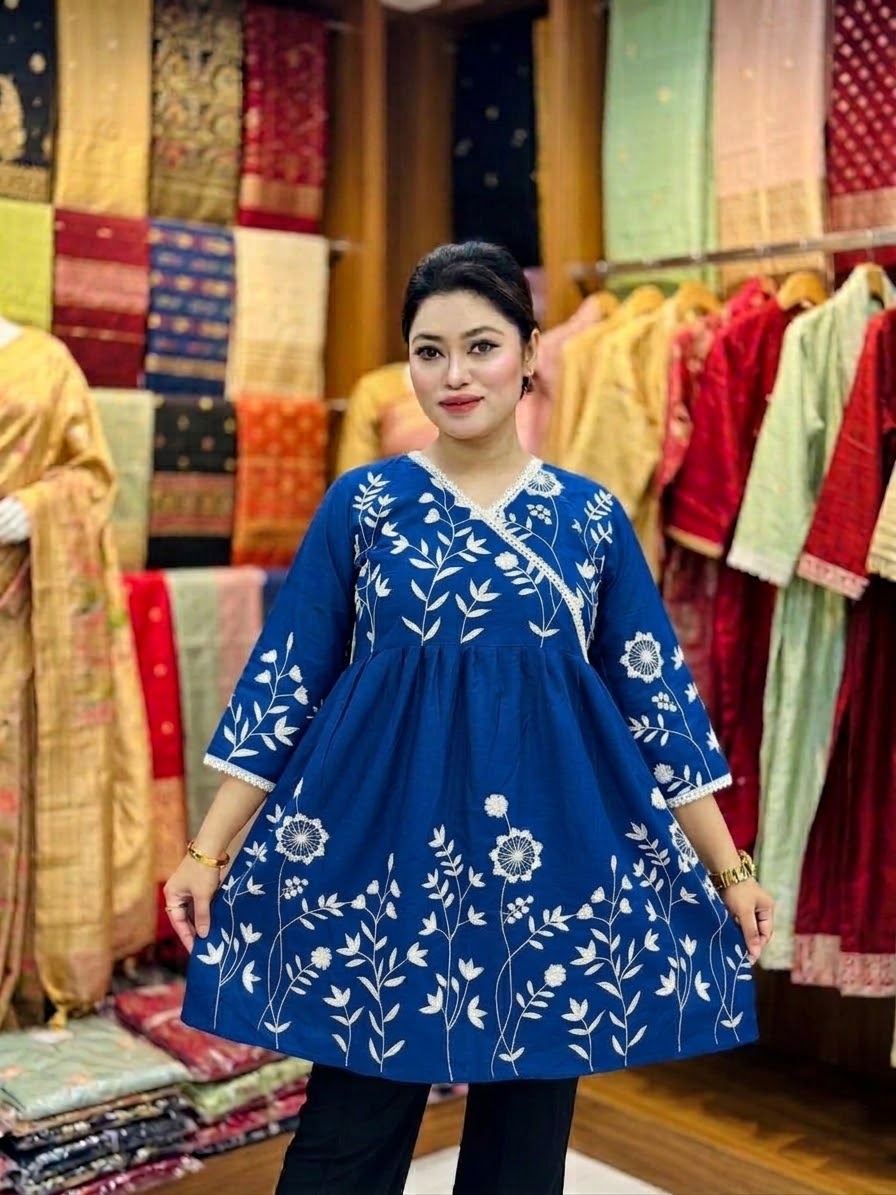 Unique Embroidered One Piece Tops | ইউনিক এমব্রয়ডারি ওয়ান পিস টপস - Image 5