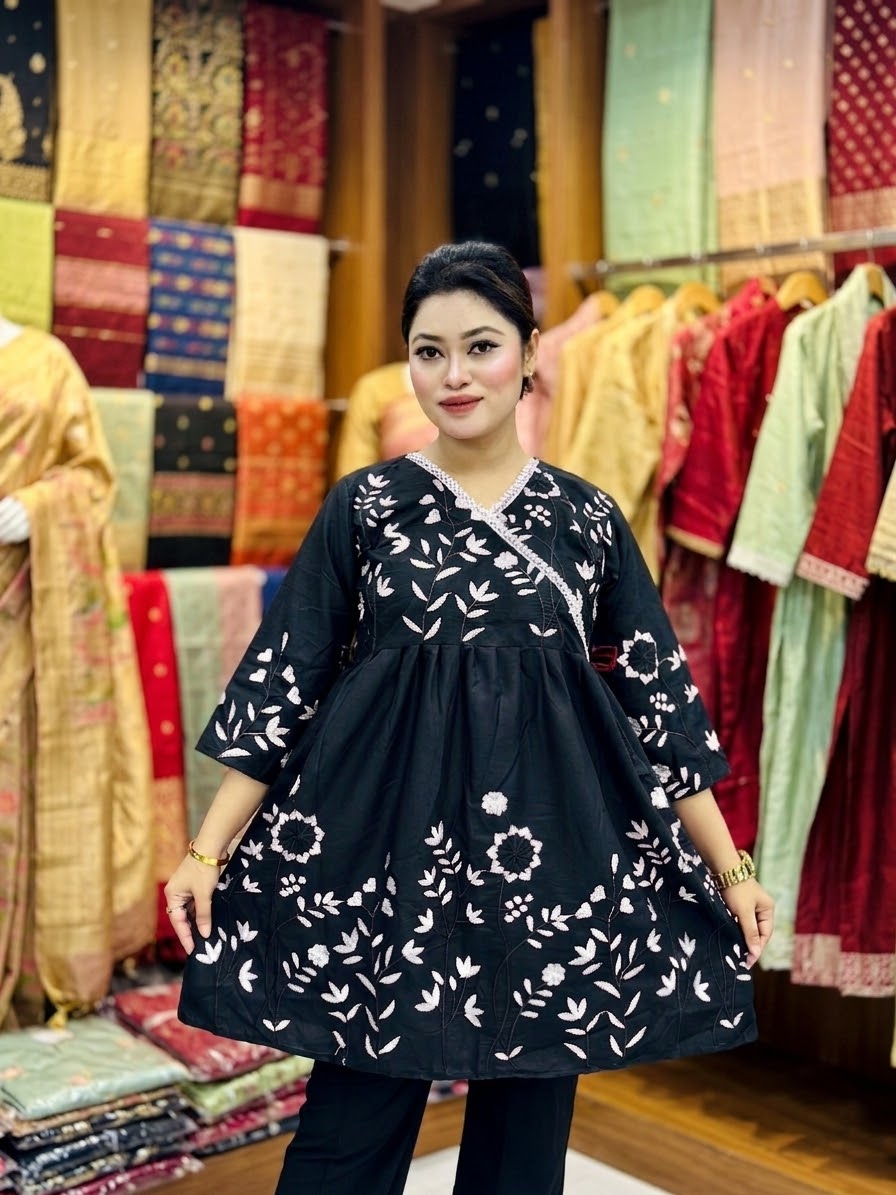 Unique Embroidered One Piece Tops | ইউনিক এমব্রয়ডারি ওয়ান পিস টপস - Image 2