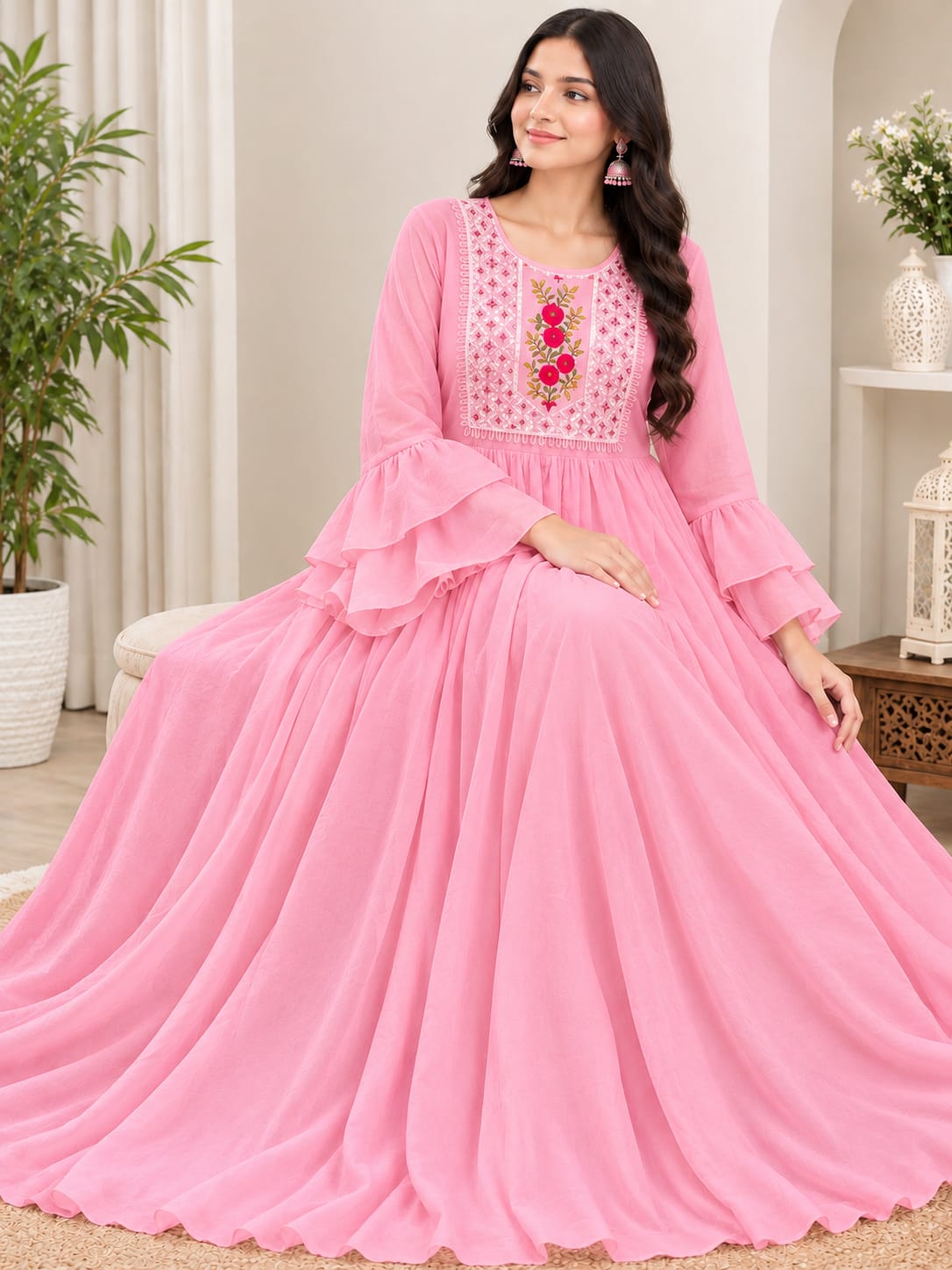 Stunning One Piece Gown | আকর্ষণীয় ডিজাইনের গাউন - Image 4