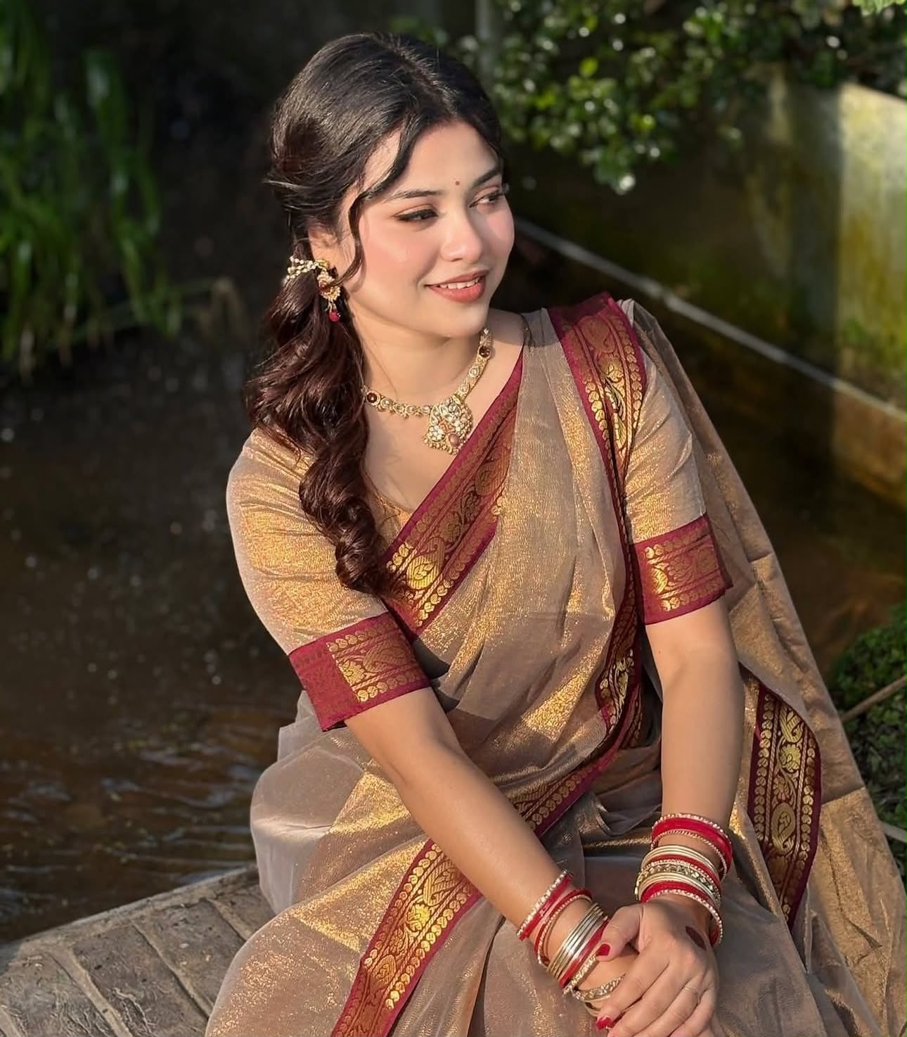 Puja Hit Lama Silk Saree – পূজার সাজে ট্রেন্ডি লামা সিল্ক শাড়ি Puja Hit Lama Silk Saree – পূজার জন্য ট্রেন্ডি লামা সিল্ক শাড়ি