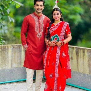 Panjabi Sharee Couple Dress | প্রিমিয়াম কাপল ড্রেস সেট
