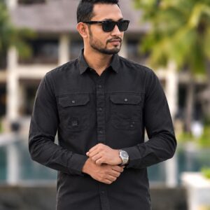 Premium Kaiser Cotton Double Pocket Shirt | প্রিমিয়াম কাইজার কটন ডাবল পকেট শার্ট