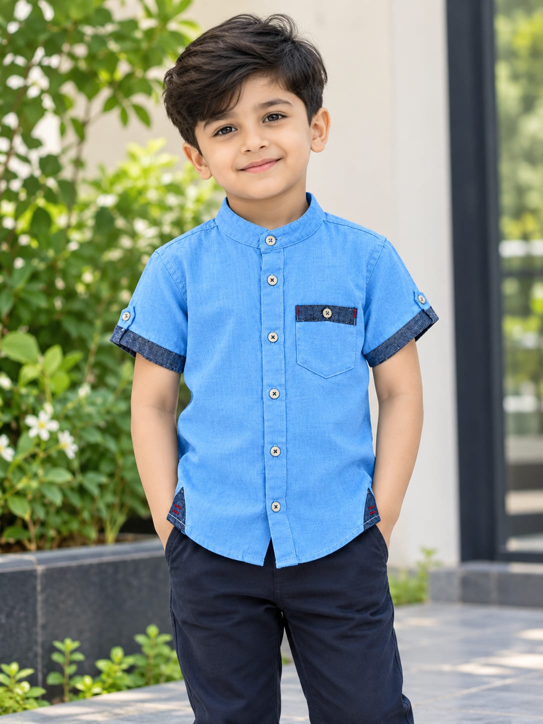 Boys Half Sleeve Cotton Shirt | বয়েজ হাফ স্লিভ কটন শার্ট SEO Title