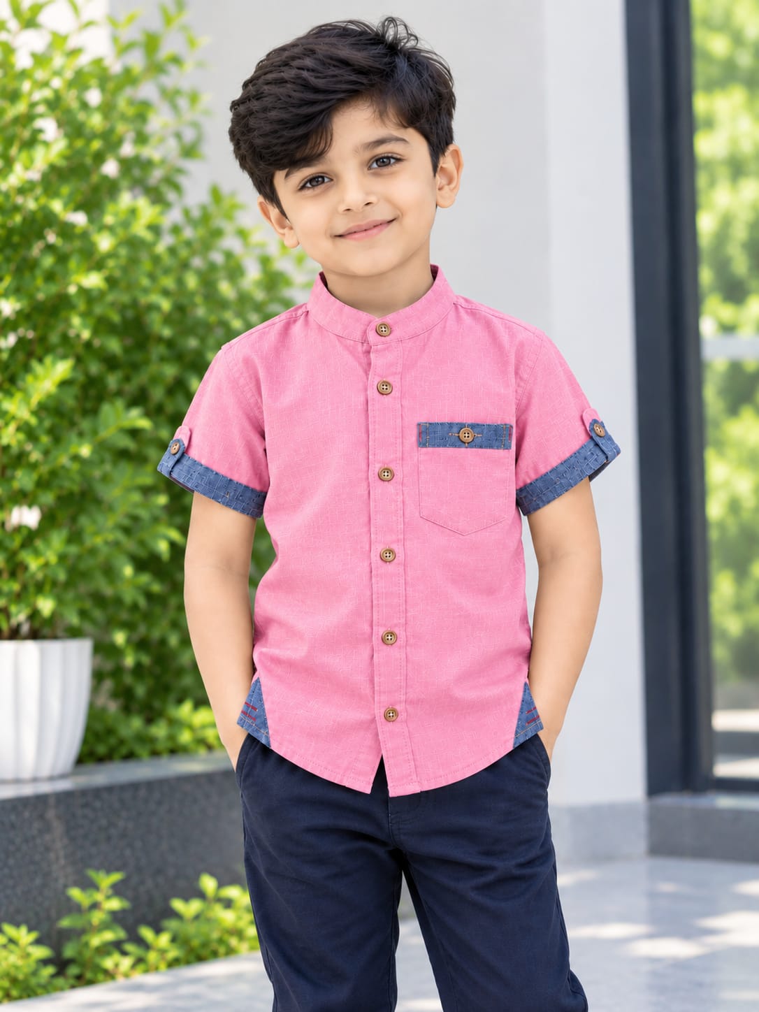 Boys Half Sleeve Cotton Shirt | বয়েজ হাফ স্লিভ কটন শার্ট SEO Title - Image 3
