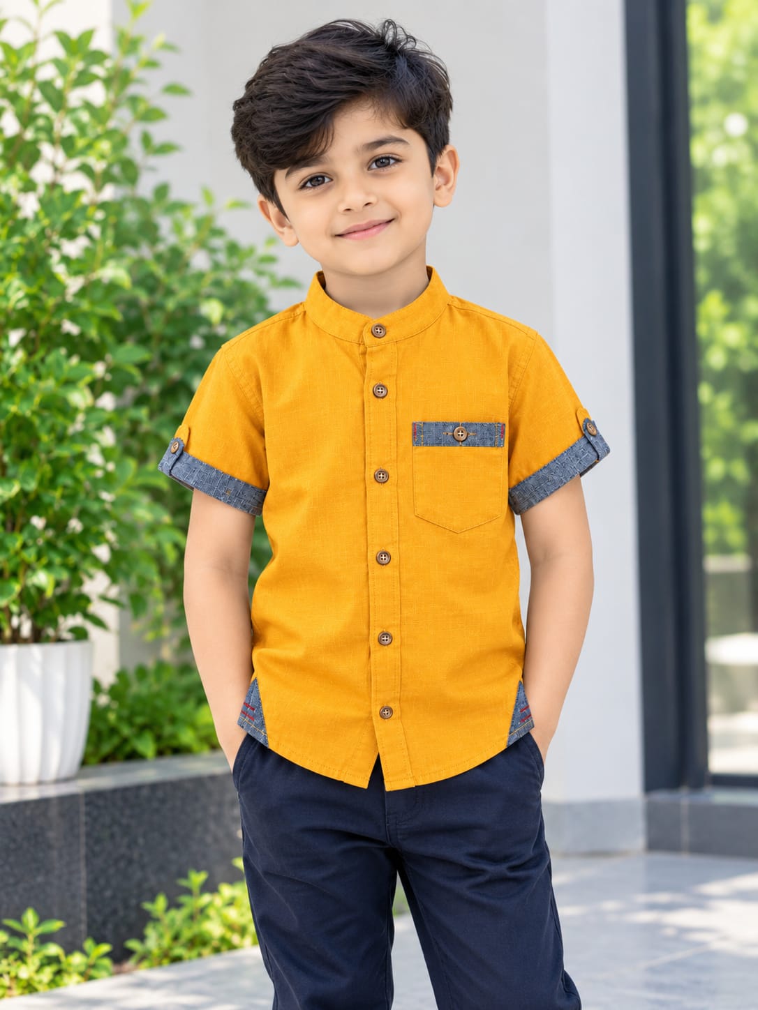Boys Half Sleeve Cotton Shirt | বয়েজ হাফ স্লিভ কটন শার্ট SEO Title - Image 4