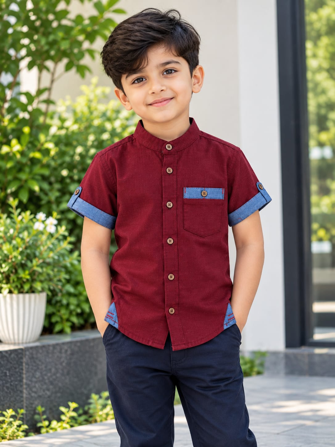 Boys Half Sleeve Cotton Shirt | বয়েজ হাফ স্লিভ কটন শার্ট SEO Title - Image 5