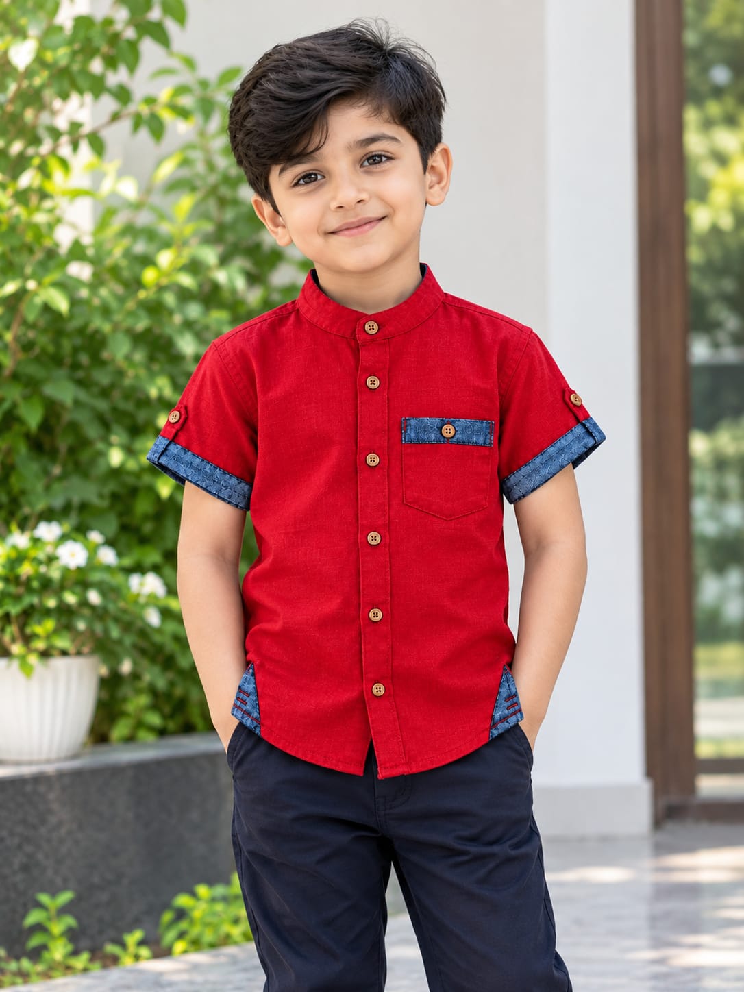 Boys Half Sleeve Cotton Shirt | বয়েজ হাফ স্লিভ কটন শার্ট SEO Title - Image 6