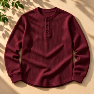 Stylish Placket Button Sweatshirt | স্টাইলিশ বাটন সোয়েটশার্ট