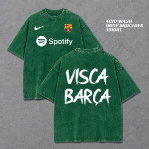 Barca Acid Wash Drop Shoulder T-Shirt | স্টাইলিশ ও ট্রেন্ডি লুক