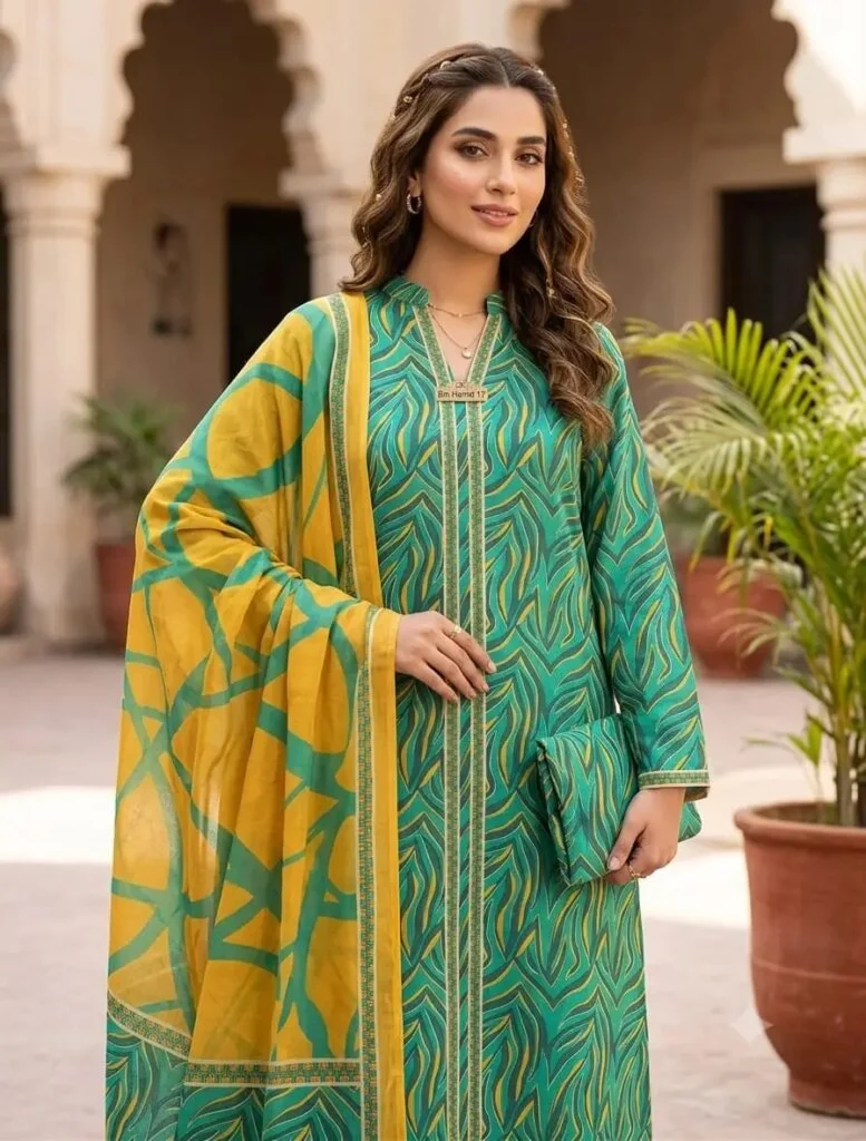 Charizma & Bin Hamid Lawn Three Piece | প্রিন্টেড লন থ্রি-পিস