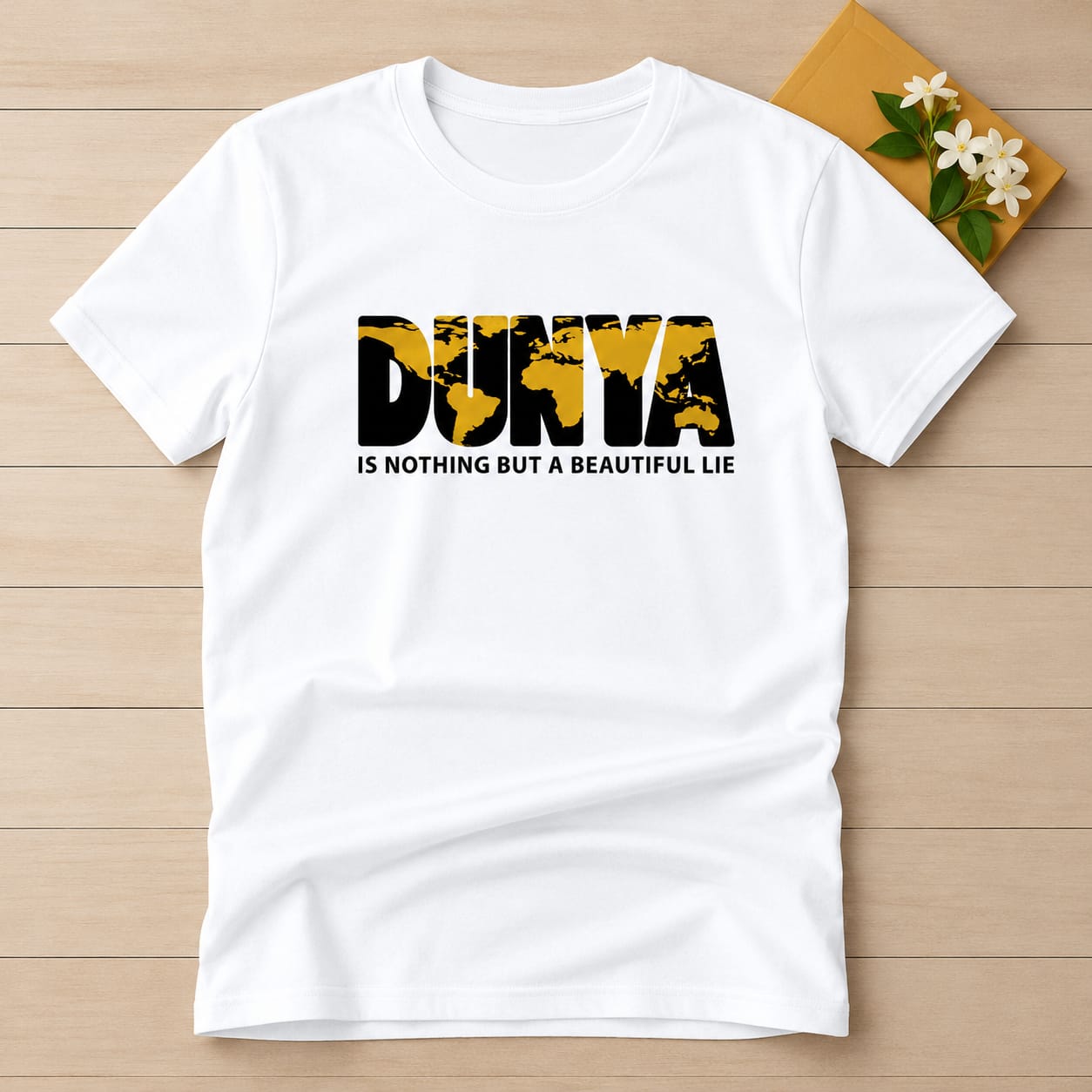 Cotton Printed Basic Islamic T-Shirt | কটন প্রিন্টেড টি-শার্ট - Image 3
