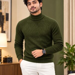 Premium Ribbed Turtleneck Sweater | প্রিমিয়াম শীতের সোয়েটার