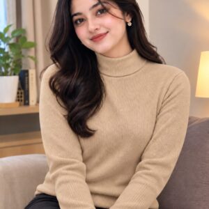 Premium Women's High Neck Sweater | প্রিমিয়াম শীতের সোয়েটার