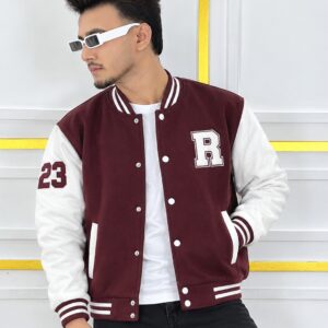Stylish Cotton Varsity Jacket – স্টাইলিশ কটন ভার্সিটি জ্যাকেট