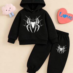 Stylish Kids Spiderman Hoodie Set | স্টাইলিশ বাচ্চাদের হুডি সেট