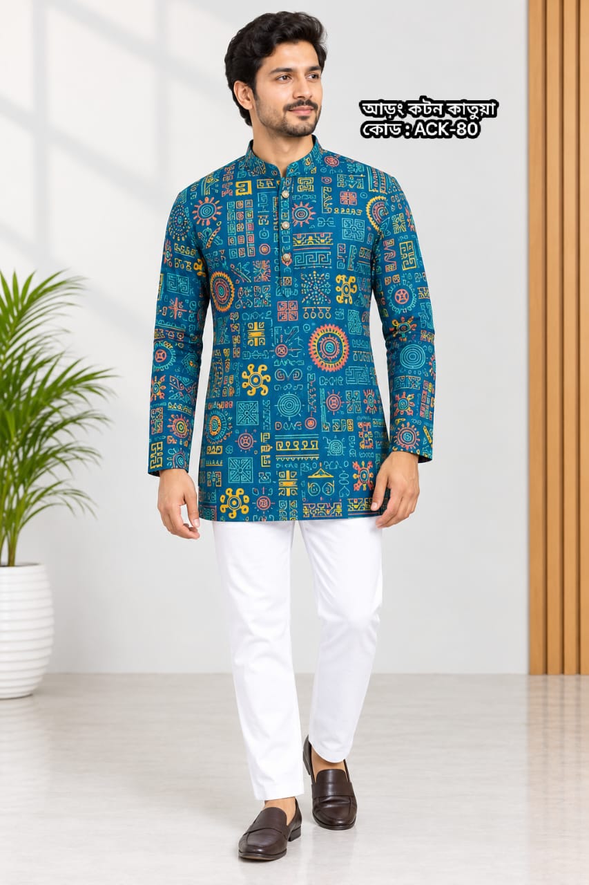 Aarong Cotton Katua for men | আড়ং কটন কাতুয়া - Image 3