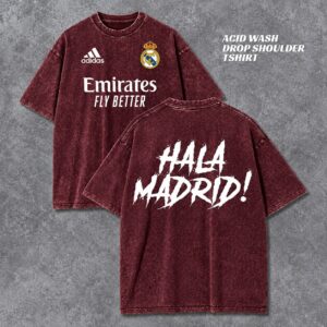 Acid Wash Drop Shoulder Madrid T Shirt – স্টাইলিশ ও ট্রেন্ডি লুক