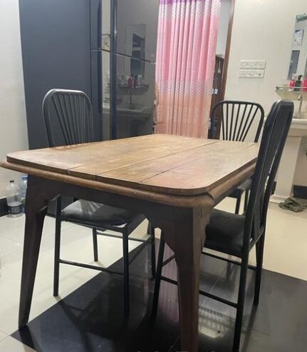 Wooden Dinning Table & Chairs