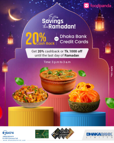 20% Discount – Foodpanda | Dhaka Bank