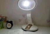 USB Rechargeable Fan With LED Light