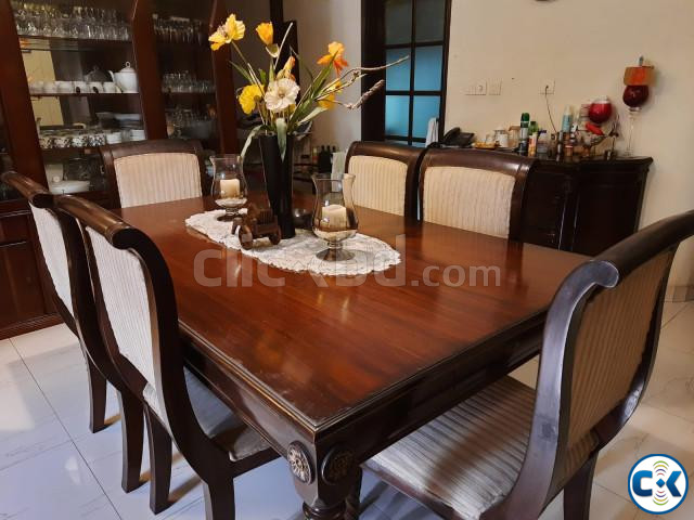 Attractive Victorian Wooden 6 Seater Dining Table