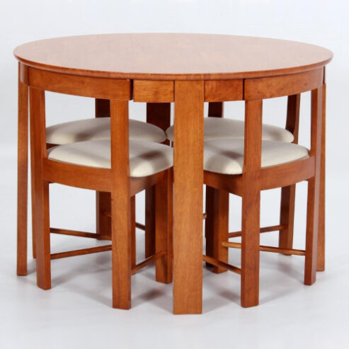 Round Dining Table with Four Chair