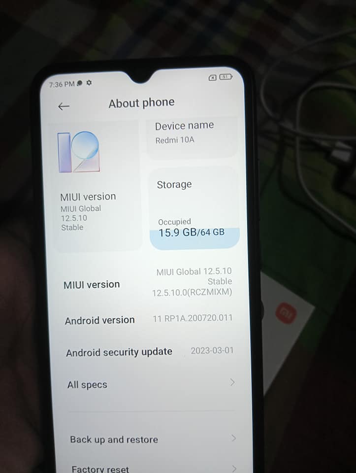 Redmi 10A For sell