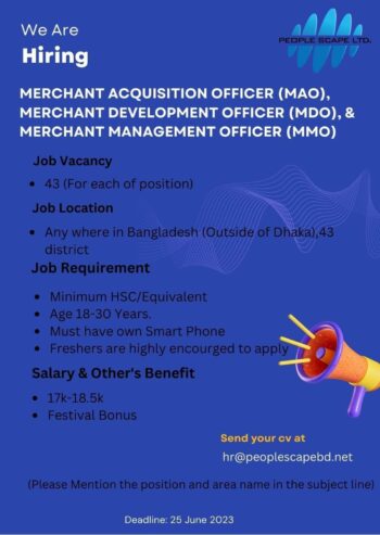 MERCHANT ACQUISITION OFFICER (MAO) | Job Opportunity