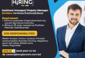 Assistant Manager/ Deputy Manager | Career Opportunity