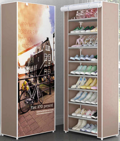 Dust Proof 9-Layer Shoe Cabinet