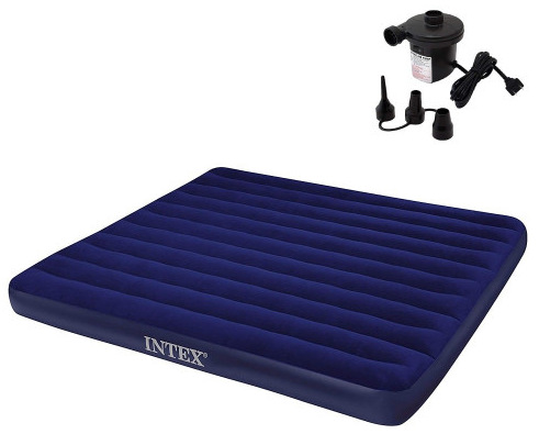 Intex 72″ Inflatable Waterproof Air Bed with Pump