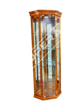 Wooden Glass Corner Showcase