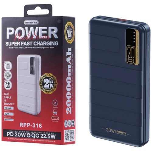 Remax RPP-316 20000mAh Super Fast Charging Power Bank