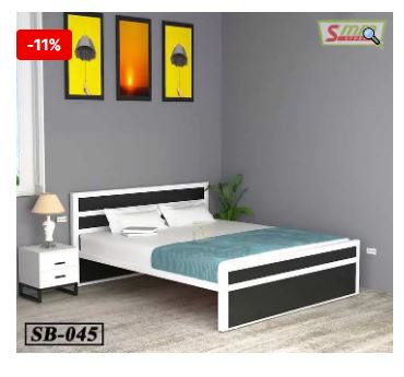 Simple Couple Steel Bed