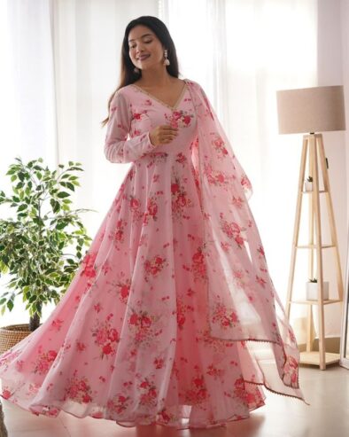 Georgette Anarkali dress