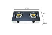 Double Glass Auto Gas Stove