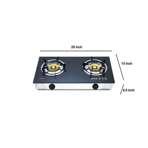 Double Glass Auto Gas Stove