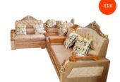 Wooden Corner Sofa