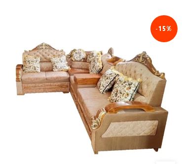 Wooden Corner Sofa