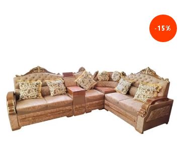 Wooden Corner Sofa