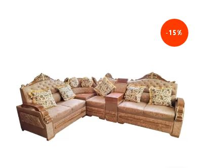 Wooden Corner Sofa