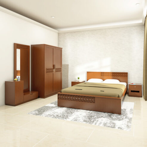 Stylish Malaysian MDF Board Bedroom Set