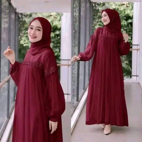 Dubai Cherry Fabric Borka