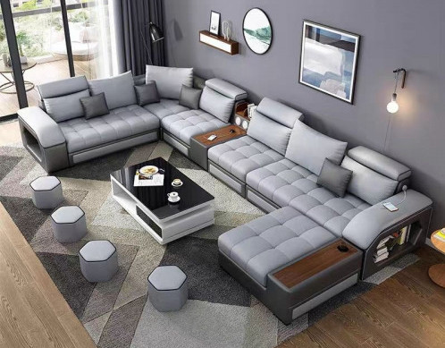 Modern U Shape Sofa Set