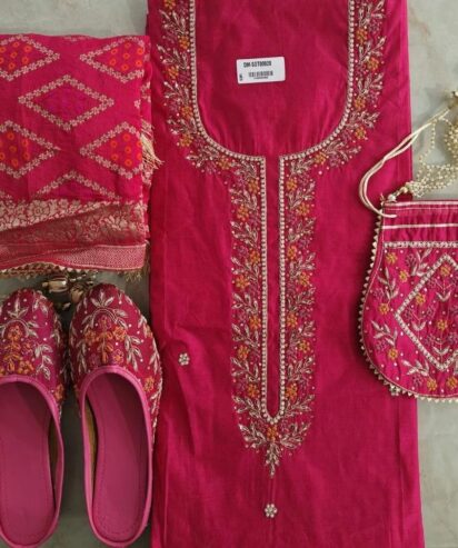 Hand Embroidery Kurti Set