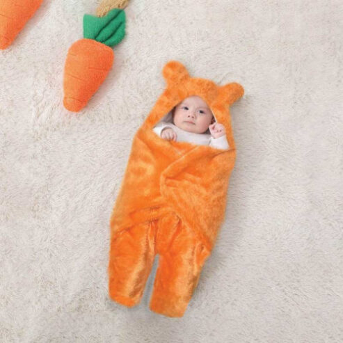 Cute Baby Hoodie Blanket